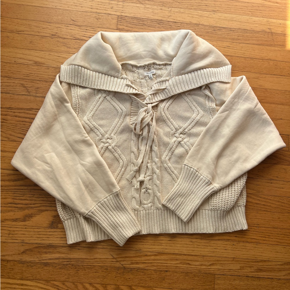2X Pilcro Chunky Cable Knit Sweater